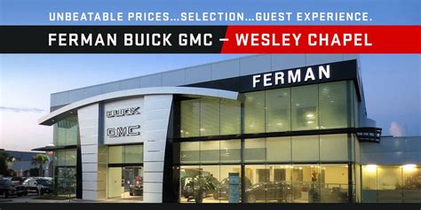 Ferman gmc - Ferman Buick GMC. 4.9 (1,287 reviews) 24252 State Road 54 Lutz, FL 33559. (813) 242-2800.